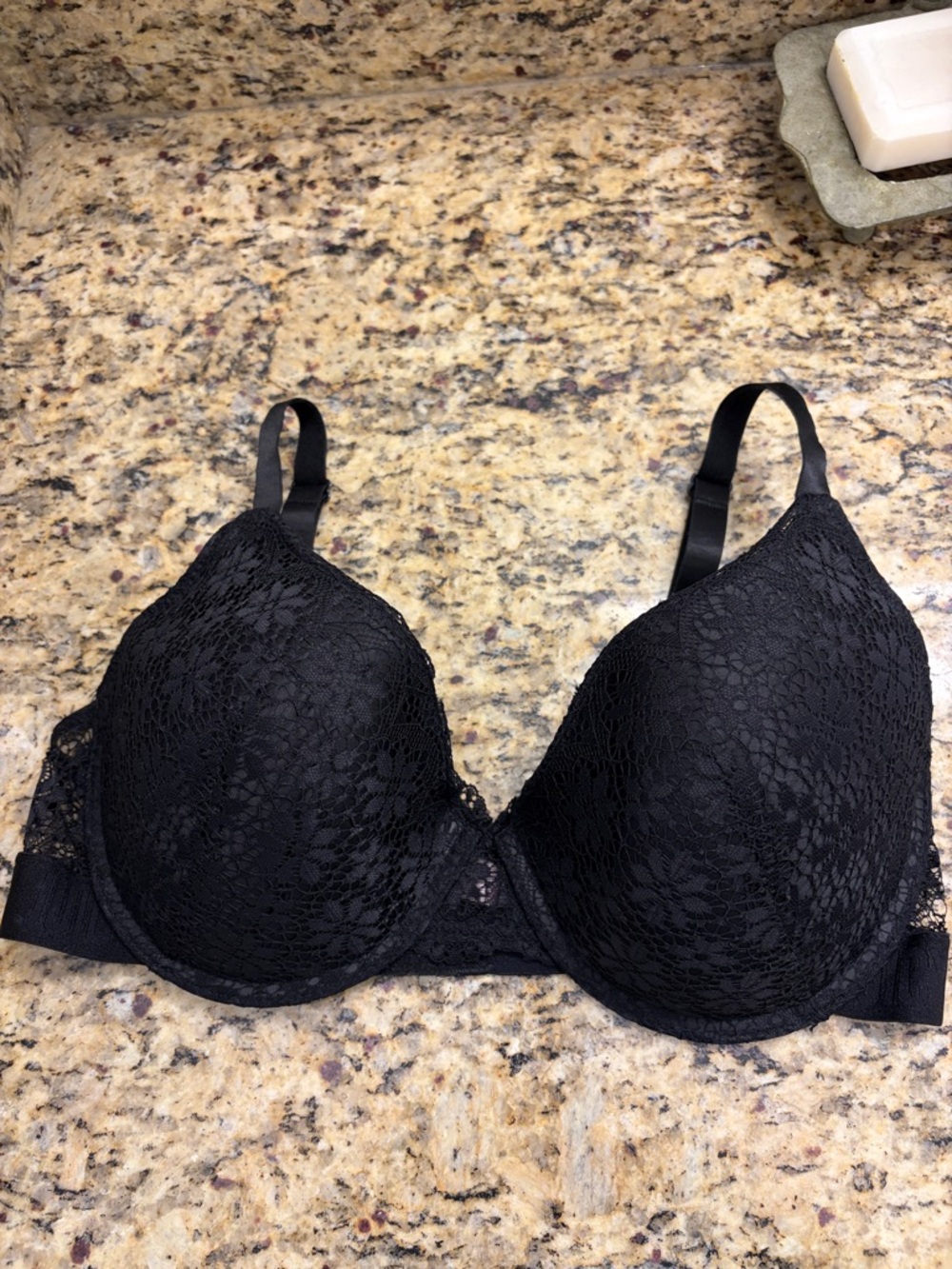 Juicy Couture lace Molded T-Shirt Bra - Black size 36D